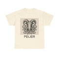 Ram Octopus Skull Graphic Tee — 'Pelier' Vintage Nautical Art T-Shirt