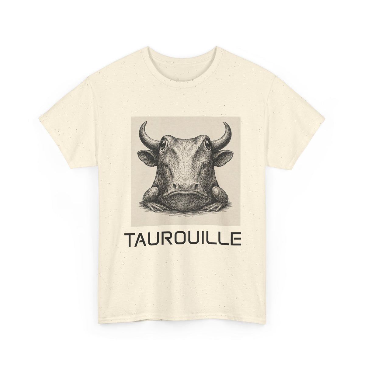Bull and FrogT-Shirt — Taurouille Illustration Tee