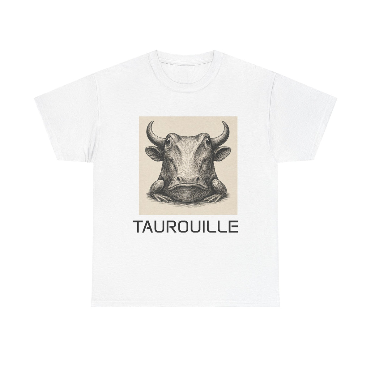 Bull and FrogT-Shirt — Taurouille Illustration Tee