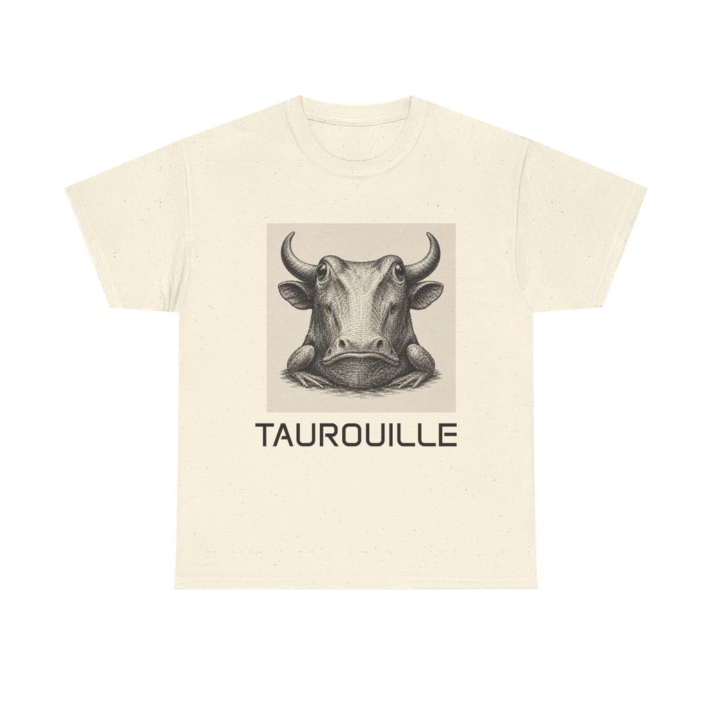 Bull and FrogT-Shirt — Taurouille Illustration Tee